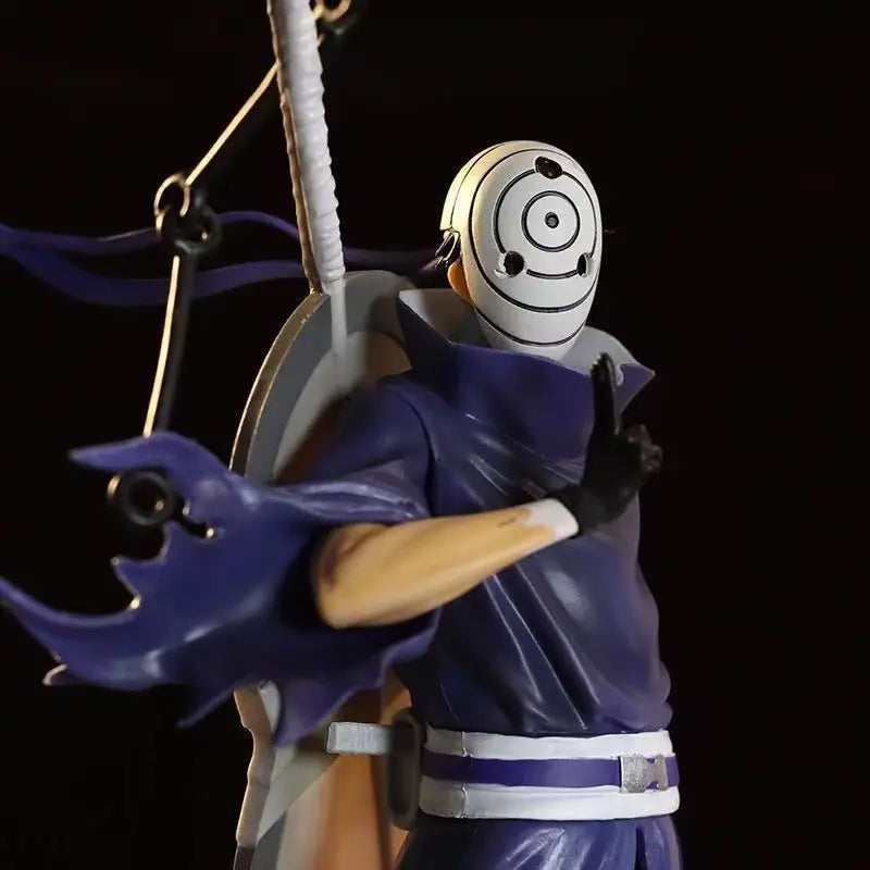 22cm NARUTO Anime Figures GK Uchiha Obito Double Headed Model Peripheral Doll PVC Collect Toys Statue Birthday Ornament Gift