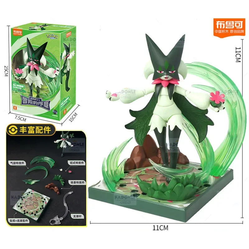 POKEMON Ceruledge Charizard Greninja Meowscarada Building Blocks Pokémon Special Effects Action Figure Toy Gift