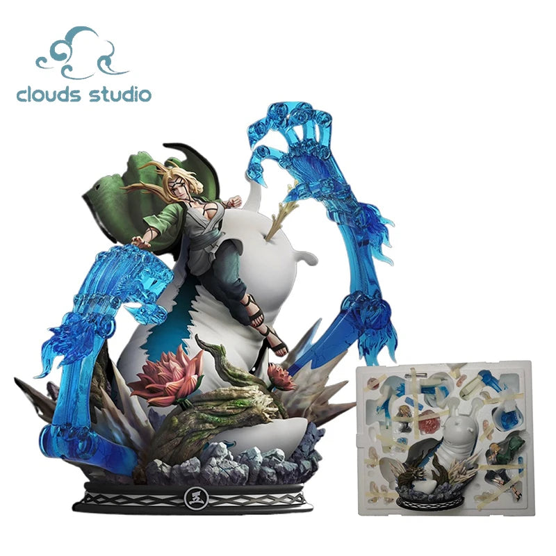 Clouds Studios Naruto Figurine Tsunade Fifth Hokage Statue Naruto Shippuden Anime Model GK Action Figure Collection Toy