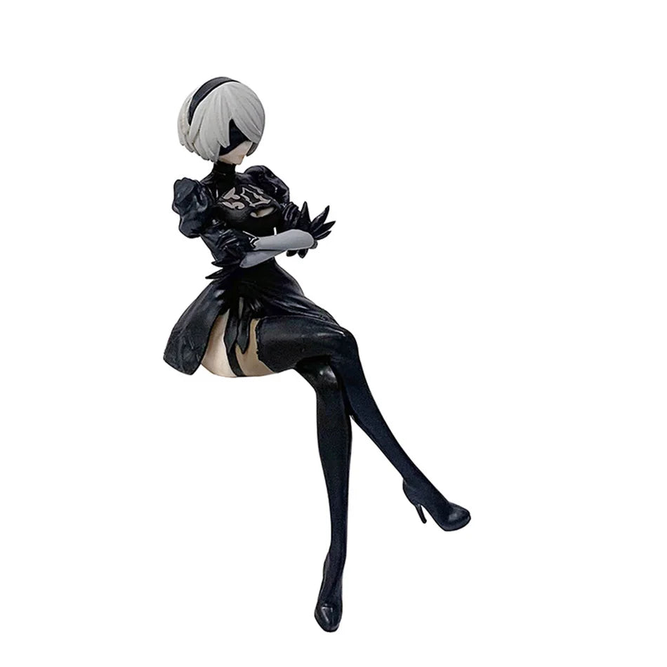 15Cm Anime  Nier:automata Ver1.1A 2B Yorha No. 2 Type B Premium Chokonose Figure PVC Model Collectible Toys