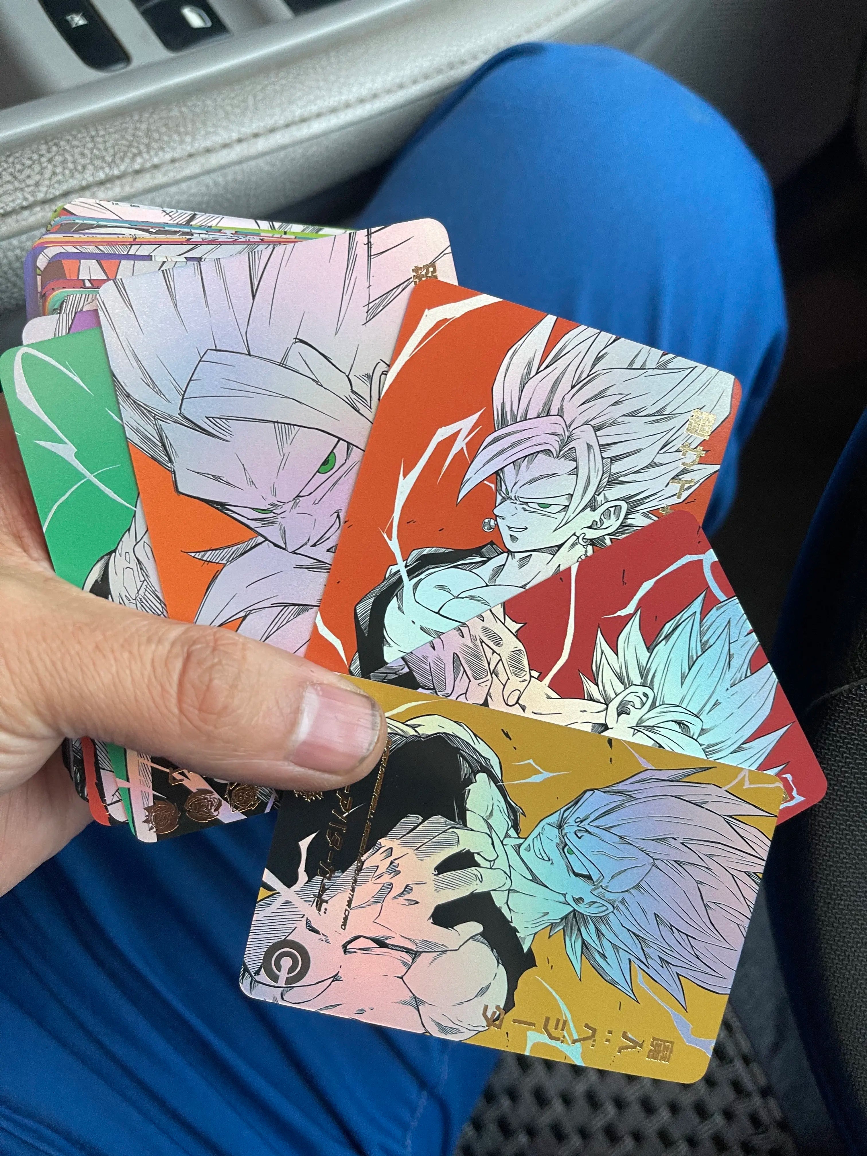54Pcs/set Dragon Ball Super Son Goku Bejita Yonsei Goku Black DIY Homemade Flash Card Christmas Birthday Gift Game Toys