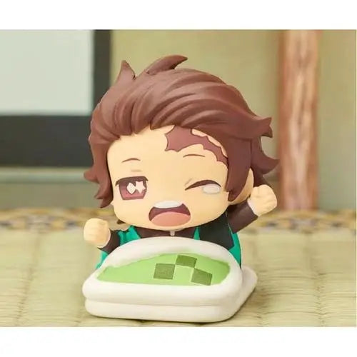 Demon Slayer Figures Agatsuma Zenitsu Kamado Nezuko Hashibira Inosuke Kamado Tanjirou Tomioka Giyuu Sleeping Doll Model Toy Gift