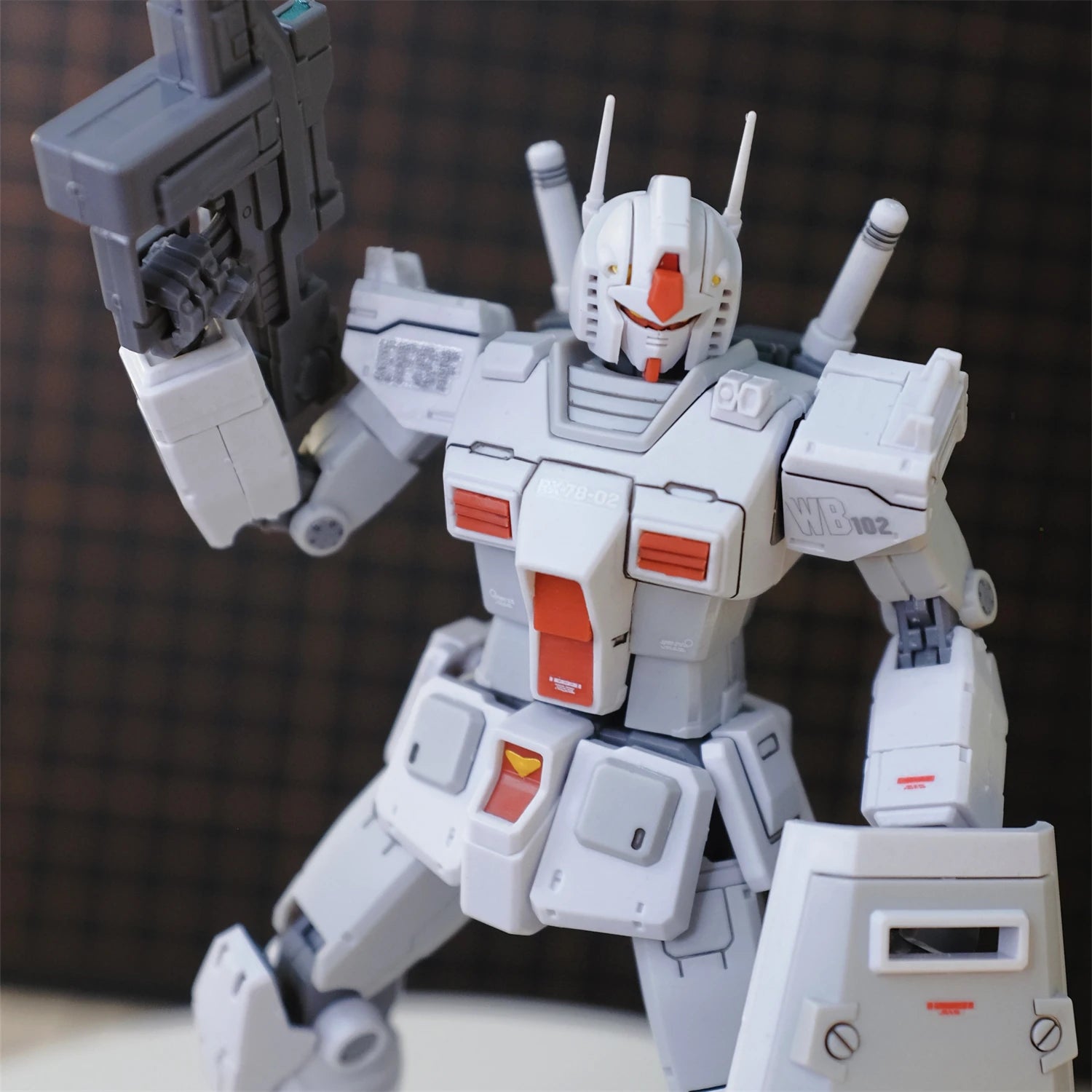 012 Model Hg 1/144 Rx-78 Optimus Color Assembly Model Movable Joints Action Figure Mecha Robot Plastic Model Christmas Toy Gifts