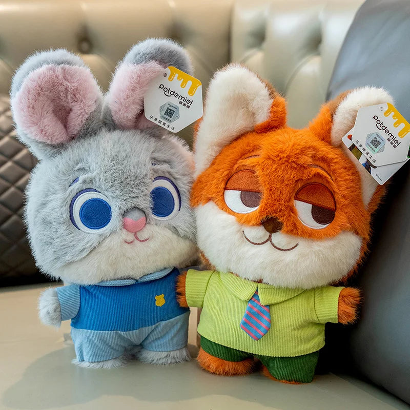 Genuine 25cm Disney Zootopia Soft Plush Bunny Judy Doll Fox Nick Doll Plush Toys Girls Gifts   Sloth Lightning Fox Nick Rabbit