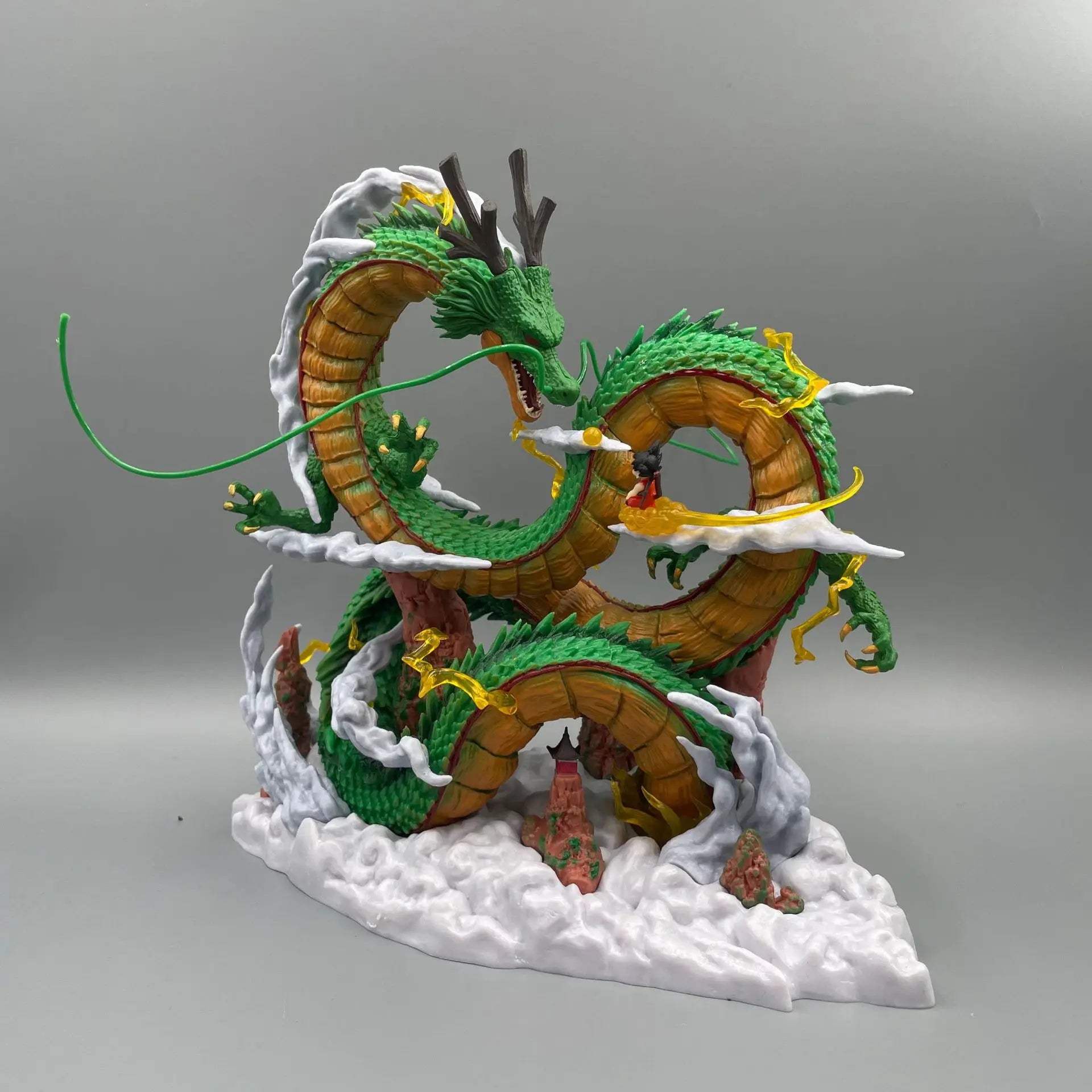24cm Dragon Ball Anime Figure Shenron Figure Goku And Shenron Figurine Model Pvc Statue Doll Collection Decoration Room Toy Gift