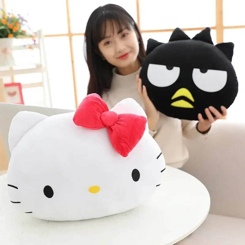Sanrio Hello Kitty My Melody Pompom Purin Keroppi Kawaii Plush Toy Cartoon Animals Doll Room Decor Anime Pillow Cushion Peluche