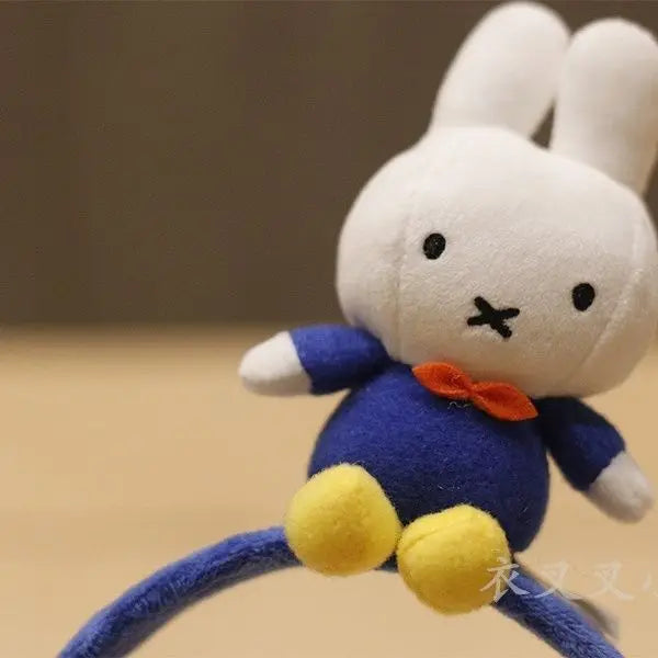 Miffy Plush Pendant Girl Bakery Kitchen Doll Baby Bag Kawaii Student Decorate Decorate Keychain Creative Rabbit Easter Gift