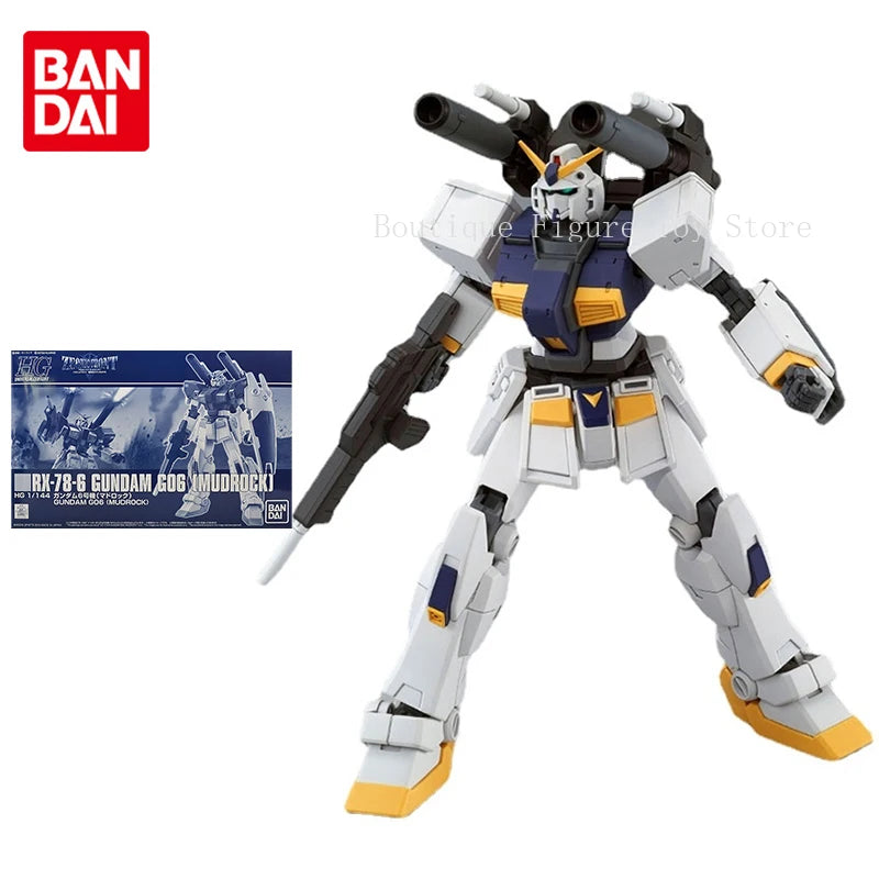 Bandai Gundam Model Kit Anime Figure PB HG 1/144 RX-78-6 G06 Mudrock Gunpla Action Toy Figure Toys for Children