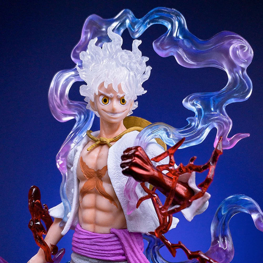 21CM Anime One Piece Luffy GEAR 5 Figurine Nika Sun God Action Figures Collectible Model Doll Toys Children Gift