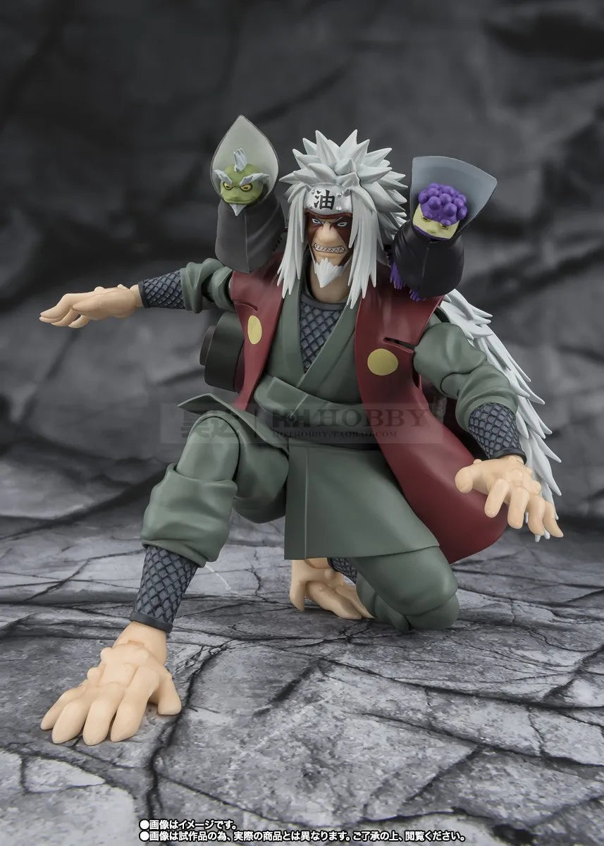 BANDAI SHF Jiraiya Konoha Hero Who Is Proficient in Immortal Art Naruto Moving Gift Figure Collection