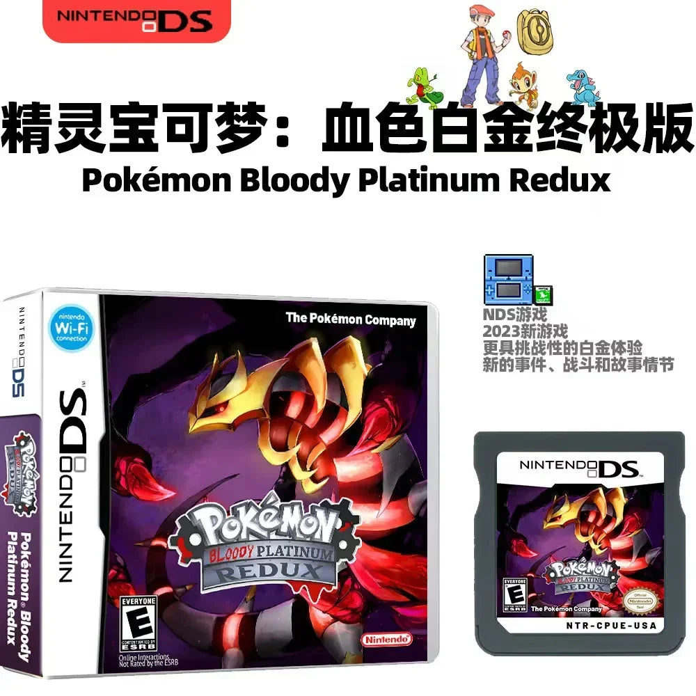 Pokemon Nds Moemon Black 2&White 2 Us Version English Video Game Console Card Easy And Challenge Mode Unlocked National Dex Gift