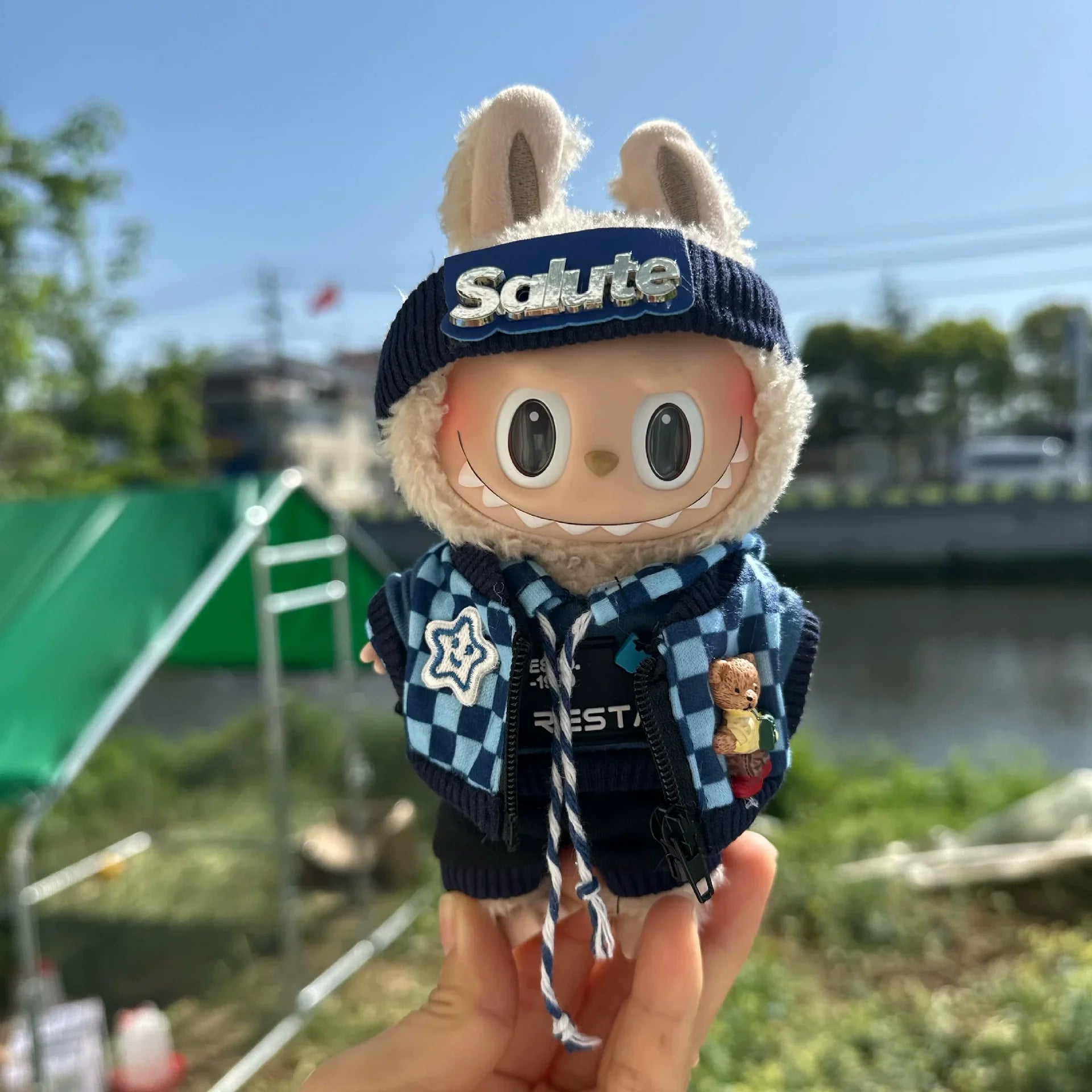 Mini Plush Doll'S Clothes Outfit Accessories For Korea Kpop Exo Labubu V1 V2 Idol Dolls Pit strip climbing suit Clothing Gift