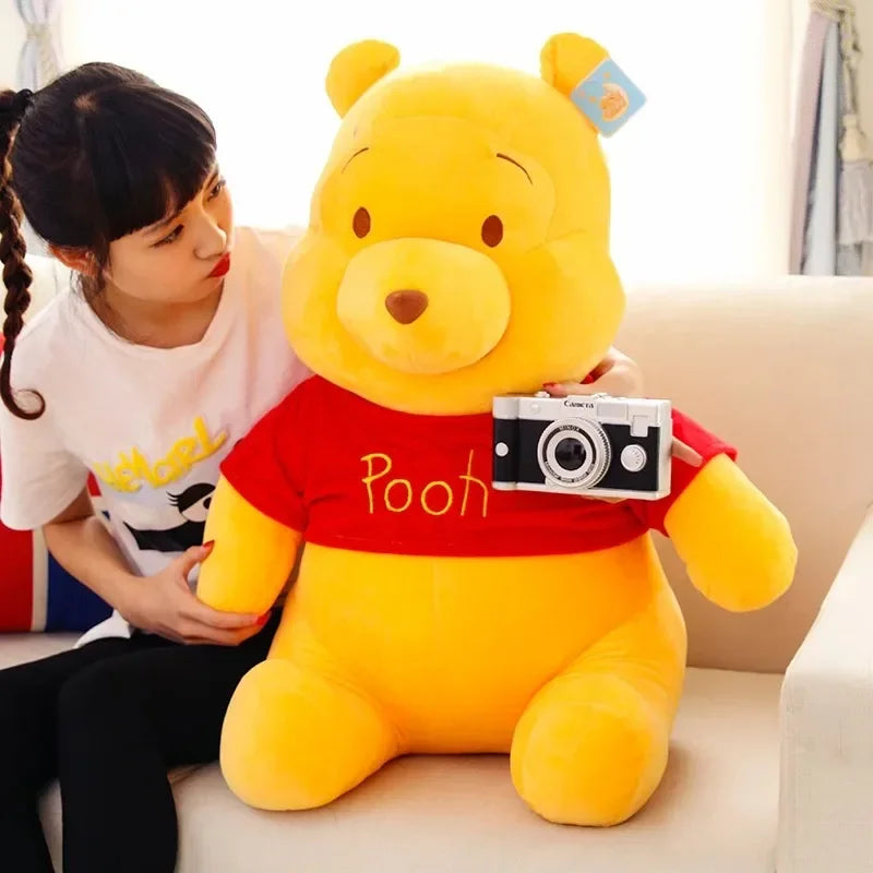 23cm Disney Stuffed Winnie The Pooh Stuffed Plush Toy Cartoon Anime Doll Claw Machine Doll Gift for Girlfriend's Birthday
