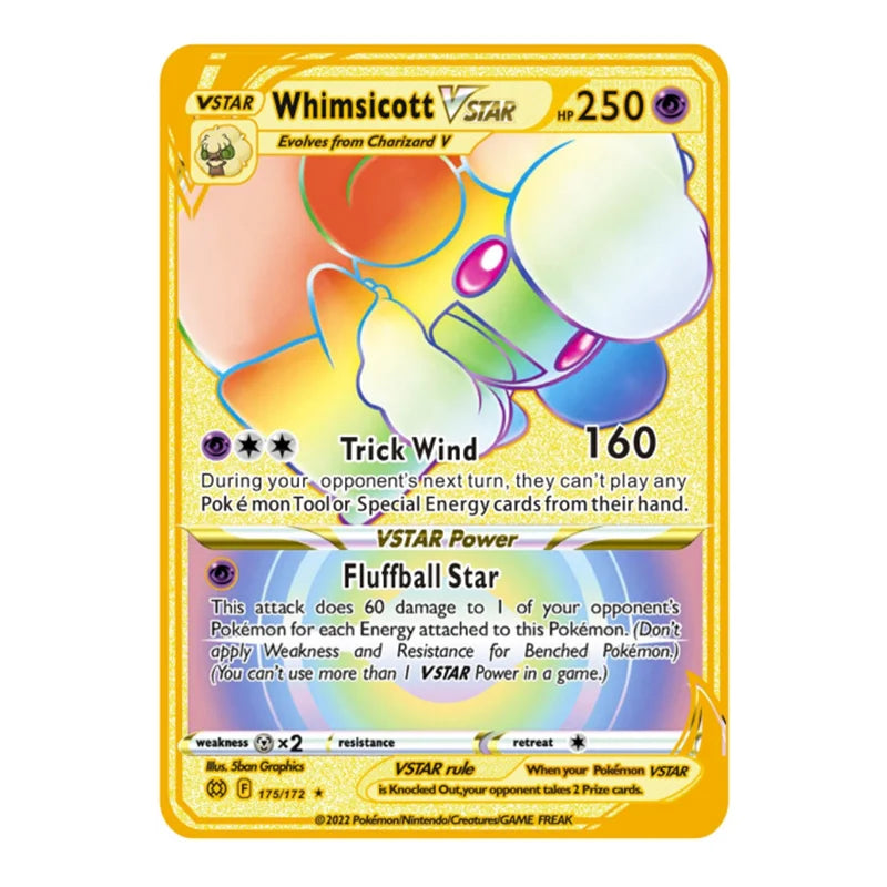 English Metal Pokemon Cards DIY Arceus Pikachu   Mewtwo Shiny Iron  GX Vmax EX Game Kids Collection Card Toy Gift pokemon card