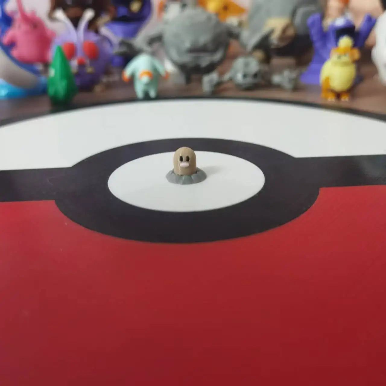 Anime Figures Dugtrio Diglett Slowpoke Proportion World 1:20 Diy 3D Printing Cute Cartoon Character Desktop Model Kid Gifts Toy