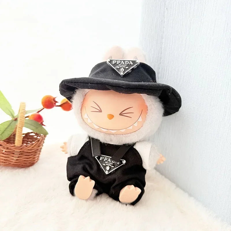 Anime Labubu Doll Clothes Fashion Overalls Labubu Idol V1 V2 Dolls Clothing Accessories 15/17cm Plush Doll Universal In stock