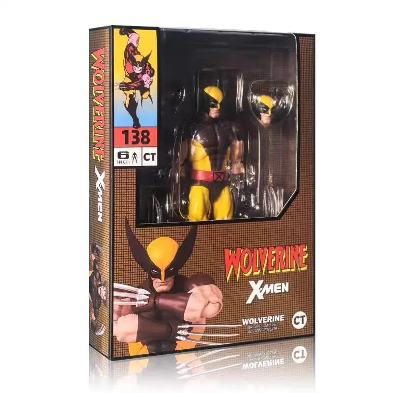 In-Stock Ct Toys Wolverine Mafex 138 Figure Brown Comic X-Men Action Figure Shf Anime Figurine Ko Model Kid Toy Christmas Gift