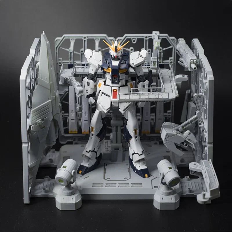 Gundam Assembly Model 1/144 Universal Hangar Anime Action Figures Collectible Prepare The Platform New Toys Gifts for Kids