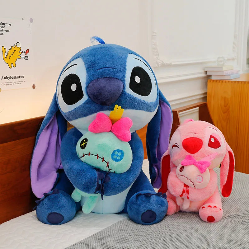 30-45cm Disney Lilo & Stitch Doll Scrump Cartoon Pink Angel Plush Toy Cute Anime Soft Stuffed Kawaii Children'S Birthday Gift