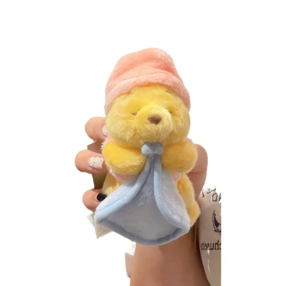 15CM Winnie The Pooh Plush Doll Kawaii Pooh Bear Plush Doll Keychain Girls Bag Accessories Plush Doll Ornaments Birthday Gifts