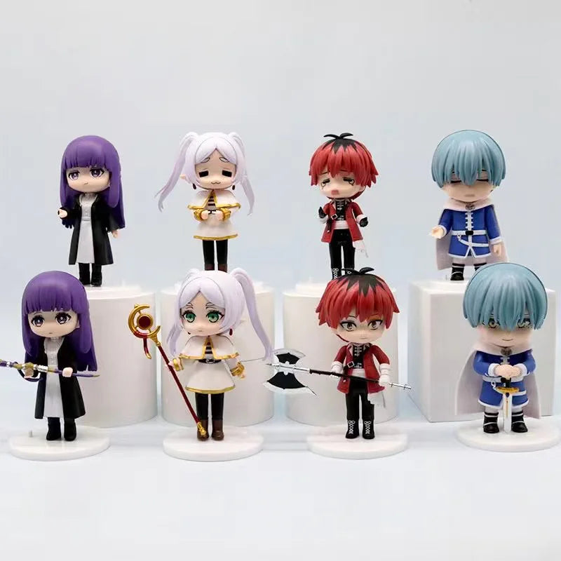 Bandai Frieren: Beyond Journey's End 10cm Anime Figures Frieren Himmel Action Figure Boys Gift Collection Model Doll Toys