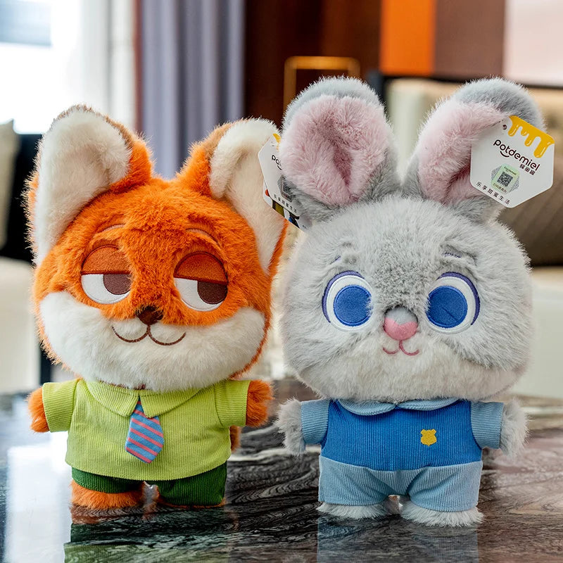Genuine 25cm Disney Zootopia Soft Plush Bunny Judy Doll Fox Nick Doll Plush Toys Girls Gifts   Sloth Lightning Fox Nick Rabbit