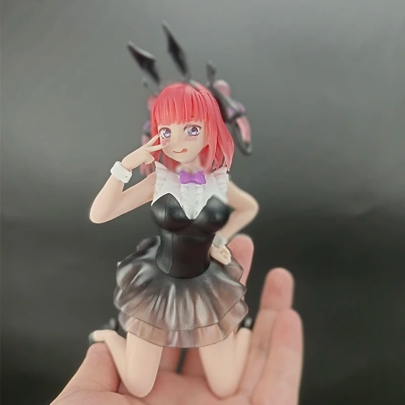 10cm Yotsuba Anime Cute Nakano Nino Figurine The Quintessential Quintuplets Figure Cat Nakano Miku Figure PVC Collection Toys