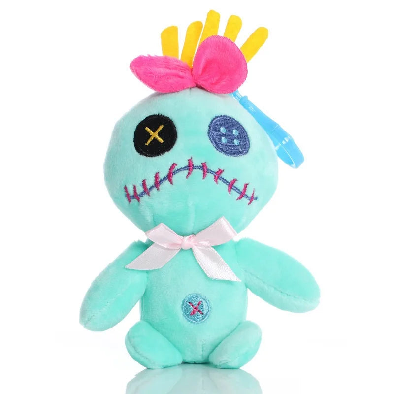 DISNEY Lilo & Stitch Plush Toys Pink Lilo Blue Stitch Stuffed Plush Dolls Pendant Toys Models Cute Boy Girl Birthday Gift
