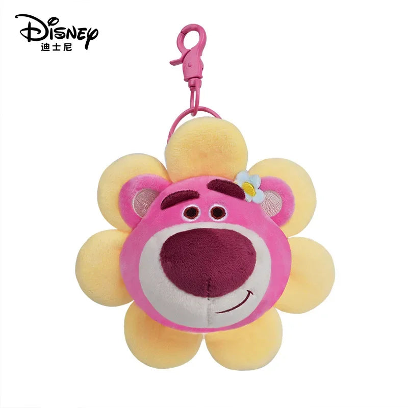 Disney Toy Story 4 Lotso Kawaii Strawberry Bear Stuffed Toys Pink Sakura Winnie Bear Key Pendant Plush Children Birthday Gift