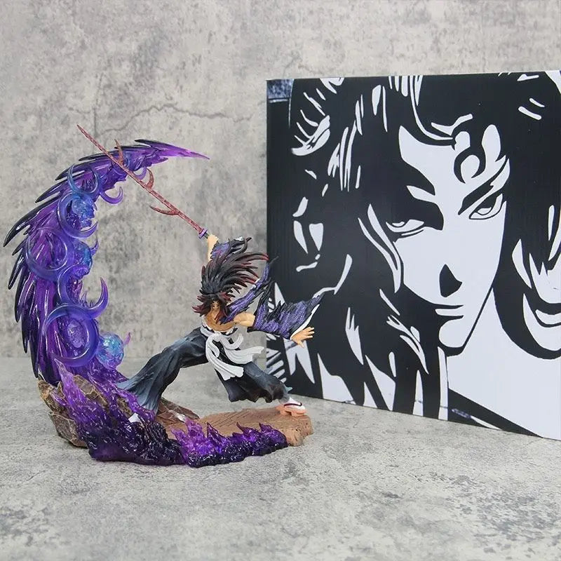 23cm Anime Figures Demon Slayer Kokushibou Vs Tsugikuni Yoriichi Pvc Aciton Figure Collection Statue Tabletop decoration Gifts