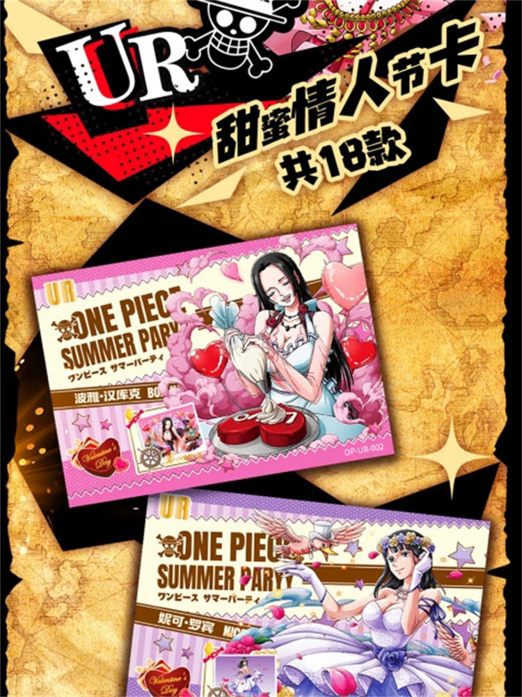 New One Piece Card Straw Hat Pirate Luffy Zoro Nami Classic Anime Character Collection Card Toys Gifts