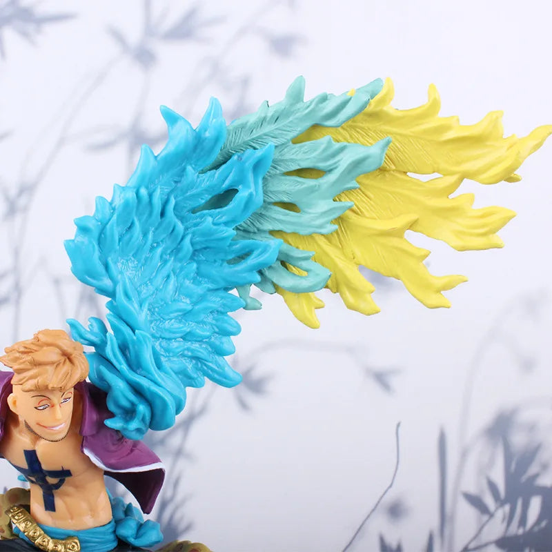 One Piece 15CM Marco Anime Action Figure Figurine Iu Immortal Birds Gk Model Pvc Statue Toys Collection Room Decor Doll Gifts