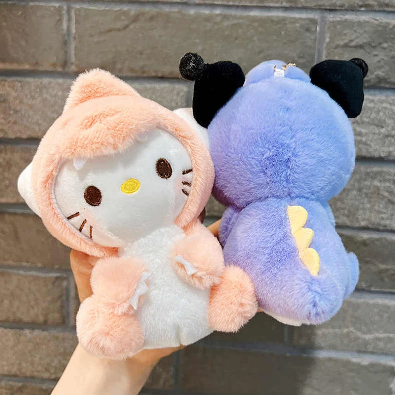 Sanrio Cross Dress Ornaments Kawaii Escolar Sanrio My Melody Plush Juguetes Para Niños Novedosos Plush Toys For Kids