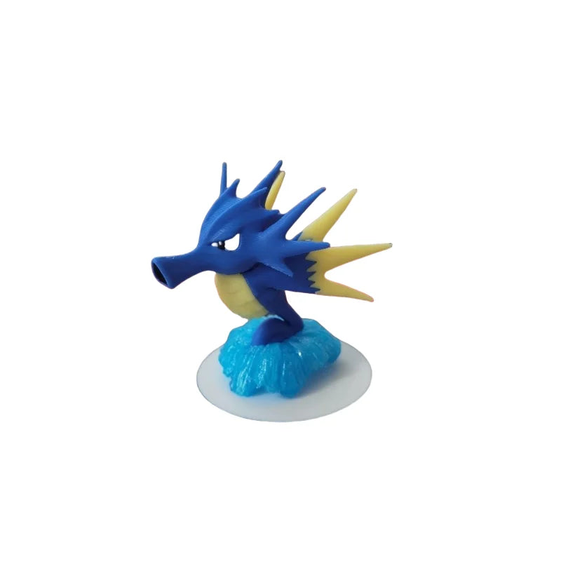 Pokemon Anime Figures Seadra Proportion World 1:20 Diy 3d Printing Cute Cartoon Character Desktop Model Children Birthday Gifts