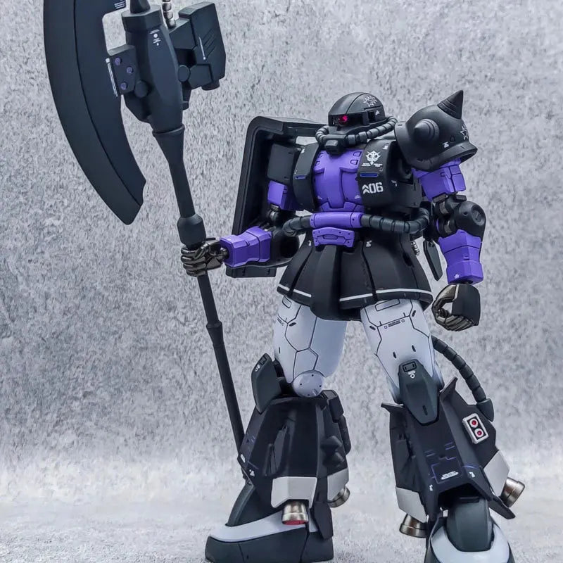 Gaogao Hg 1/144 Zaku Ms-06R-1A Assembly Model Action Model Kit 005 003 Zaku Ii High Sniper Rifle Axe Cannon Mobility Type Robot