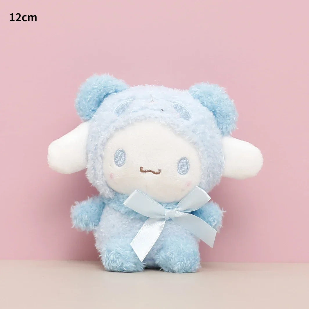 Sanrio Kuromi Cinnamoroll Melody Plush Toy Doll Anime Kawaii Doll Pendant Collection Children's Birthday Festival Gift