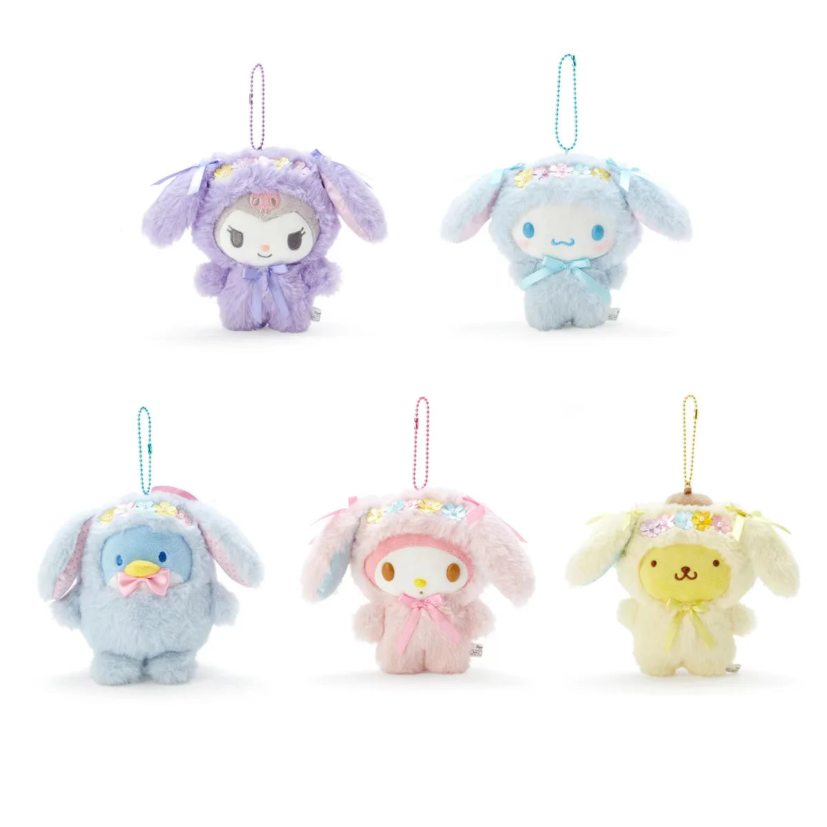 Sanrio Kuromi Cinnamoroll Melody Plush Toy Doll Anime Kawaii Doll Pendant Collection Children's Birthday Festival Gift