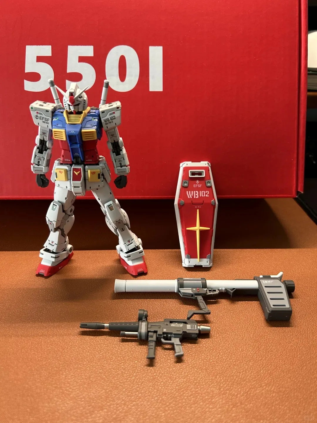 CHANGLONG 5501 RG 1/144 RX-78-2 Ver 2.0 Model Kit Collection Assembly Action Figures Robot Figurine Plastic Model Kids Toy Gift