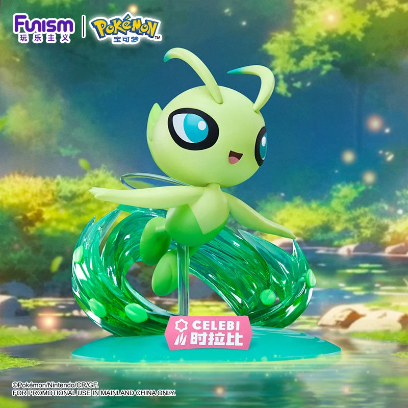 Pokemon Anime Jirachi Celebi Action Figures Collect Model Ornaments Children's Toys Birthday Gifts