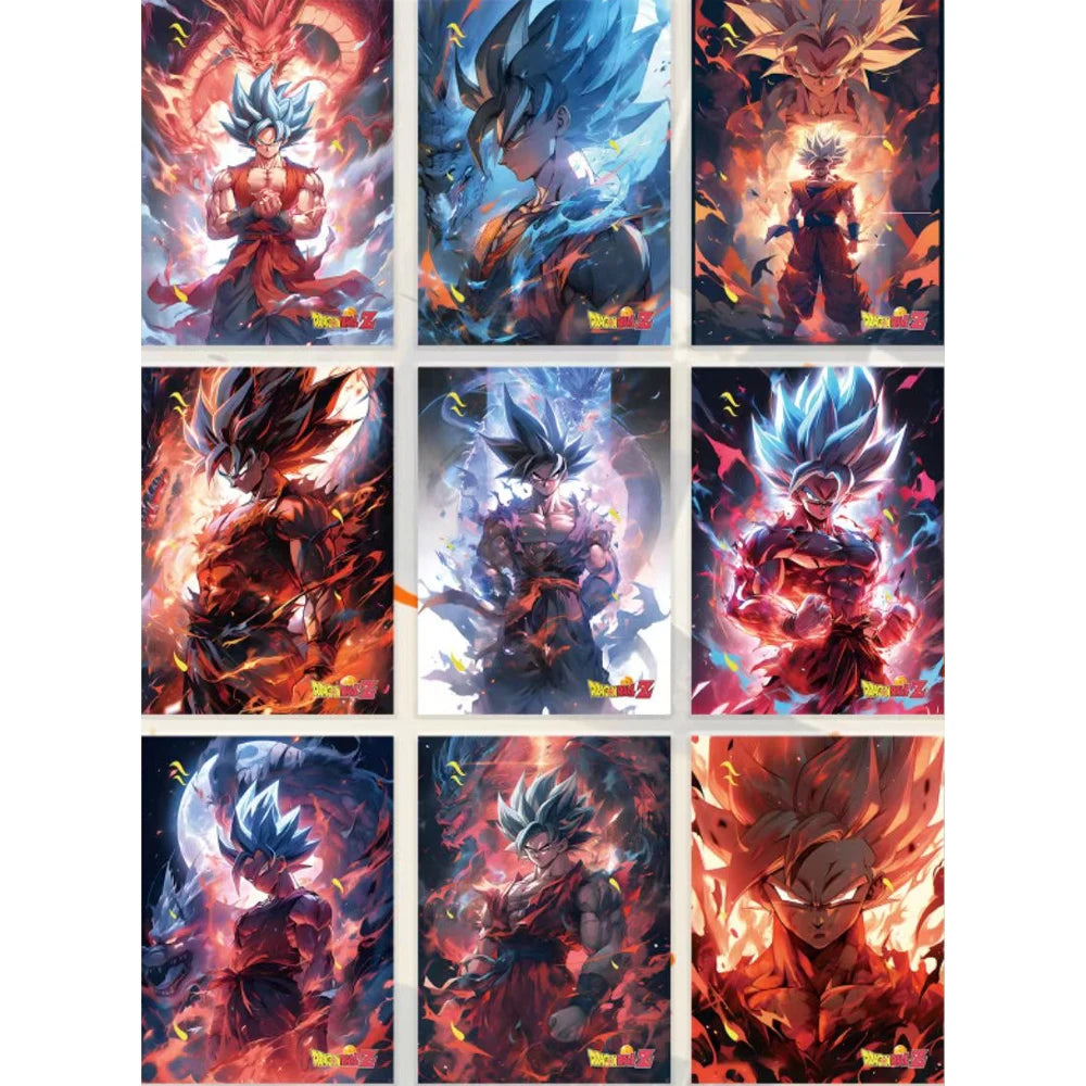 New DongKa Dragon Ball 2 Anime Collectible Card Goku Vegeta Sayajins Freeza Rare Character Card Halloween Christmas Gift