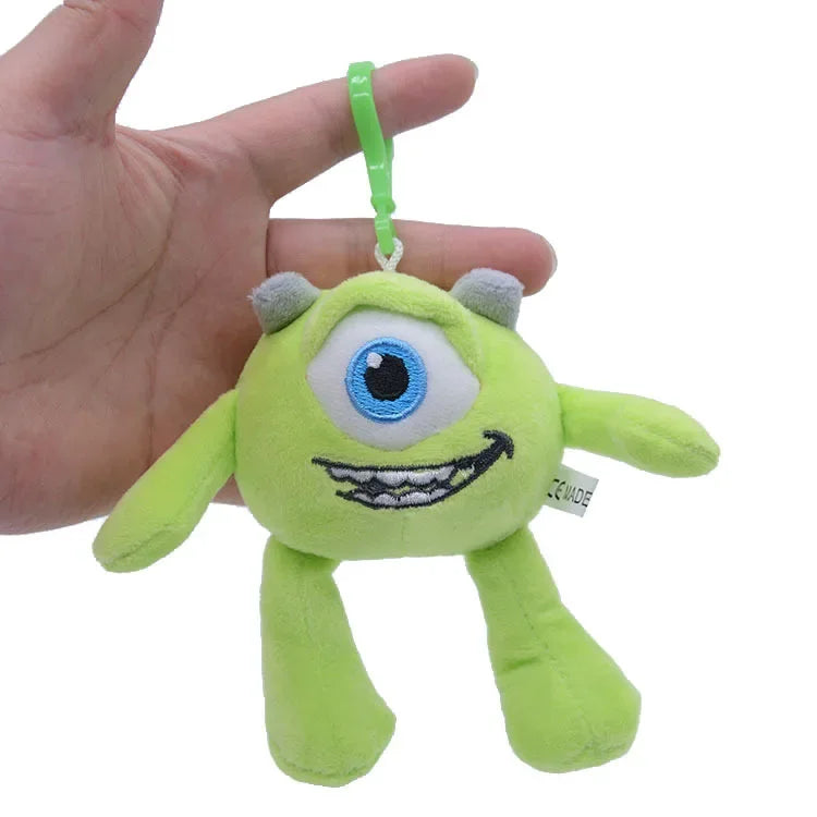Disney Monsters University Plush Keychain Toy Strawberry Bear James Sullivan Mike Wazowski Soft Stuffed Doll for Kids Model Gift