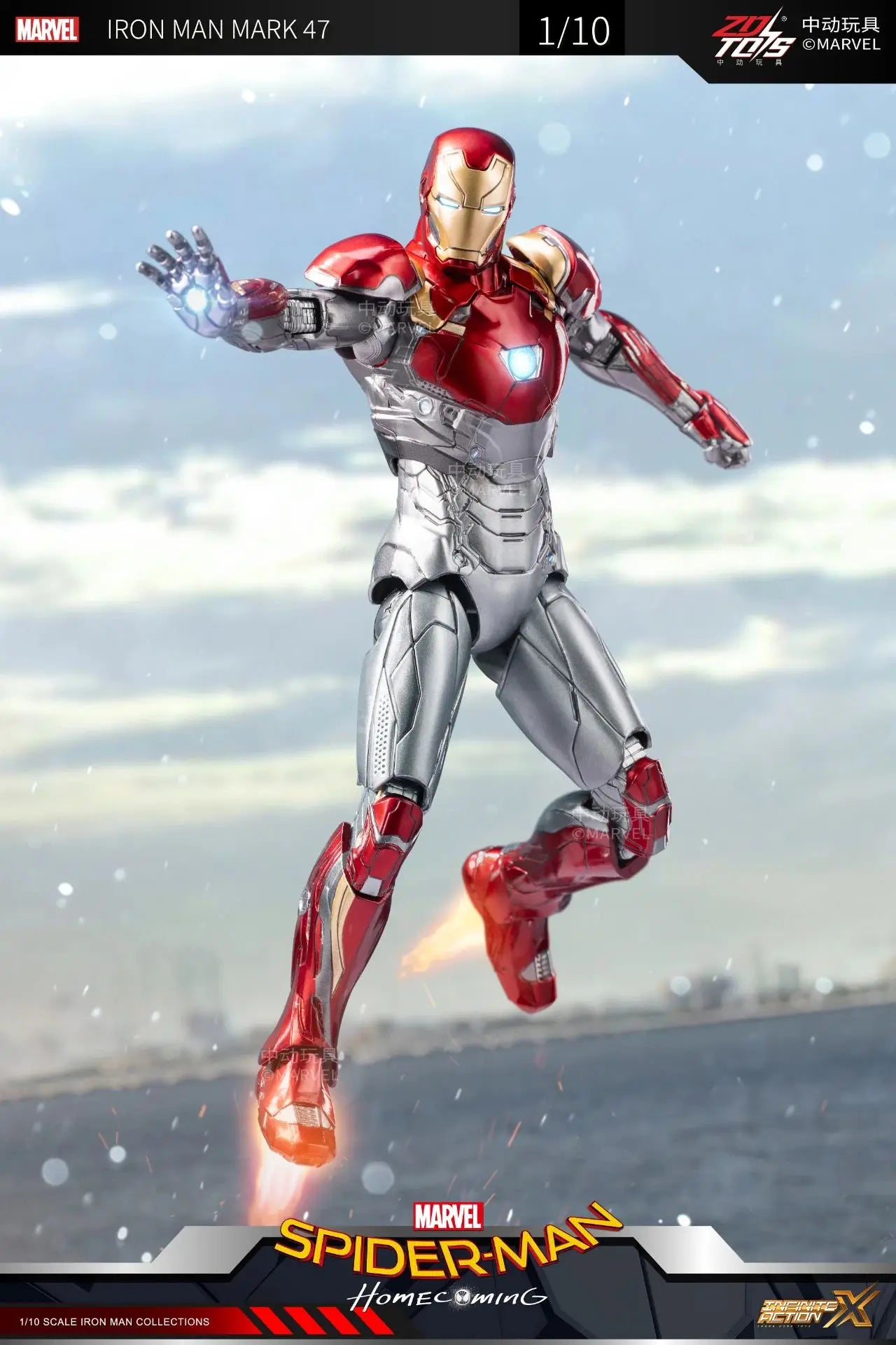 ZD Toys Iron Man Action Figure Mark 35 Red Snapper Iron Man MK 24 MK 22 MK 47 Tony Stark Ironman Figure Action Collect Toy Gift
