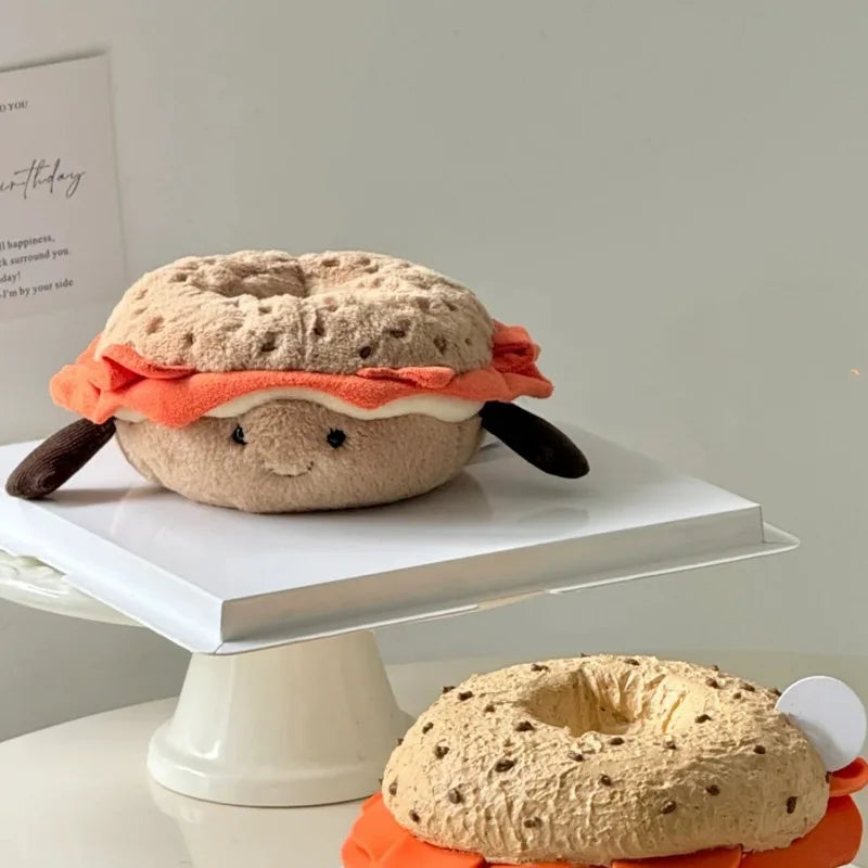 Jelly Cat 7cm Bagel Doll Dessert Series Soft Toy For Girls Pet Plaything Cat And Dog Ornaments Christmas Birthday Gift