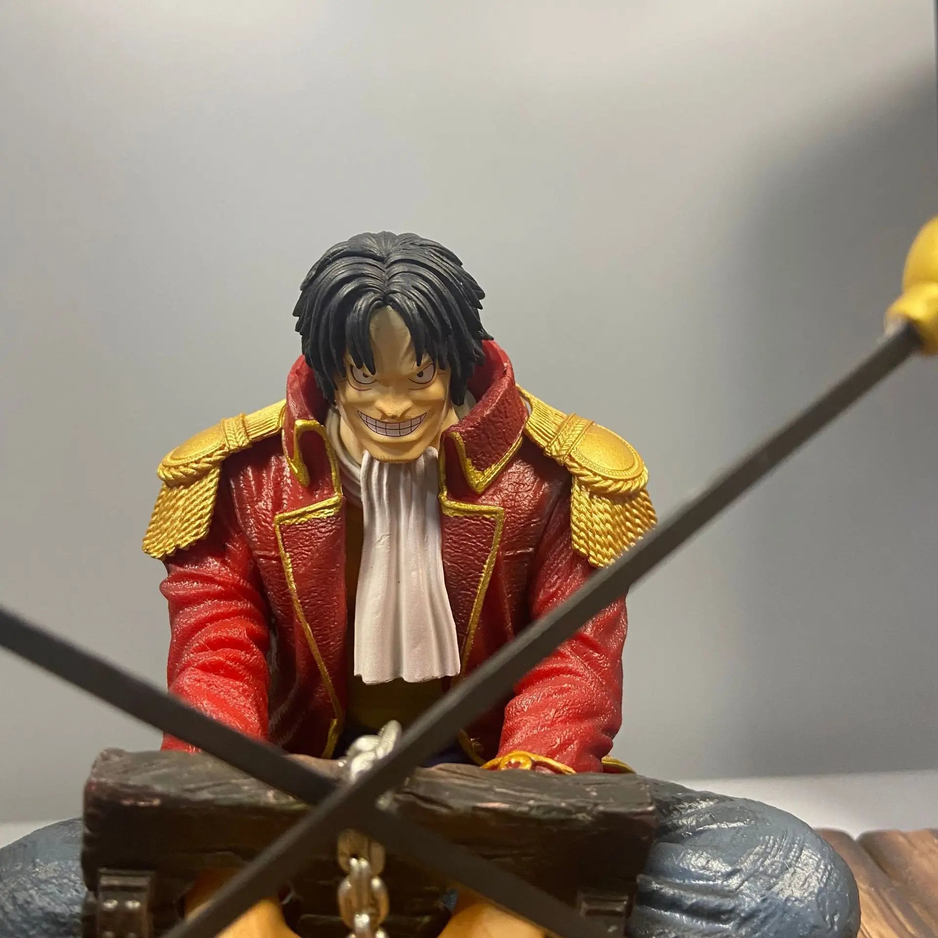 26cm One Piece Gol D Roger Execution Desk Soldier Anime Action Figure Model Gk Statue Collection Desktop Decoration Ornament Toy