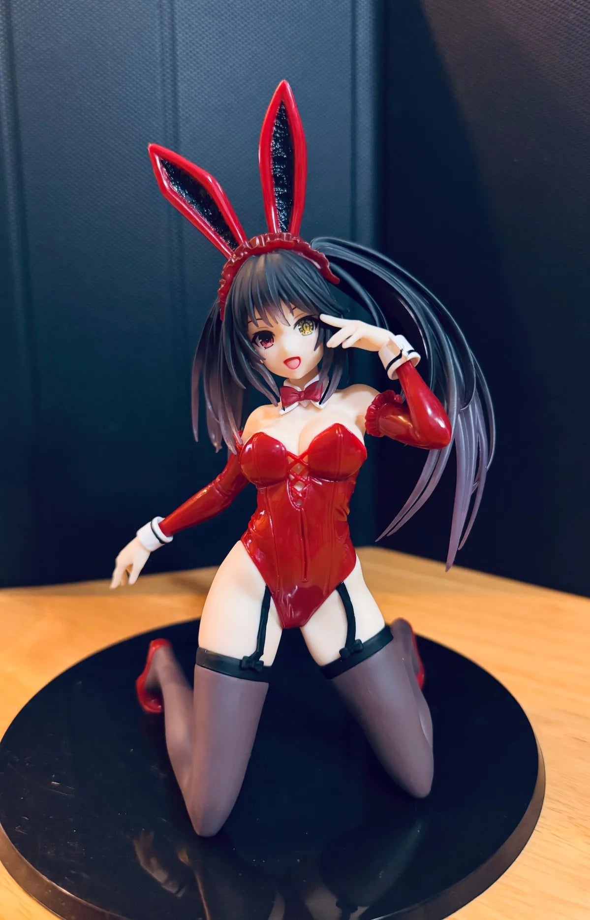 13CM Anime DATE A LIVE V Tokisaki Kurumi Figure Bunny Girl Animation Kneeling Posture Toy  Collection Decorative Ornaments PVC