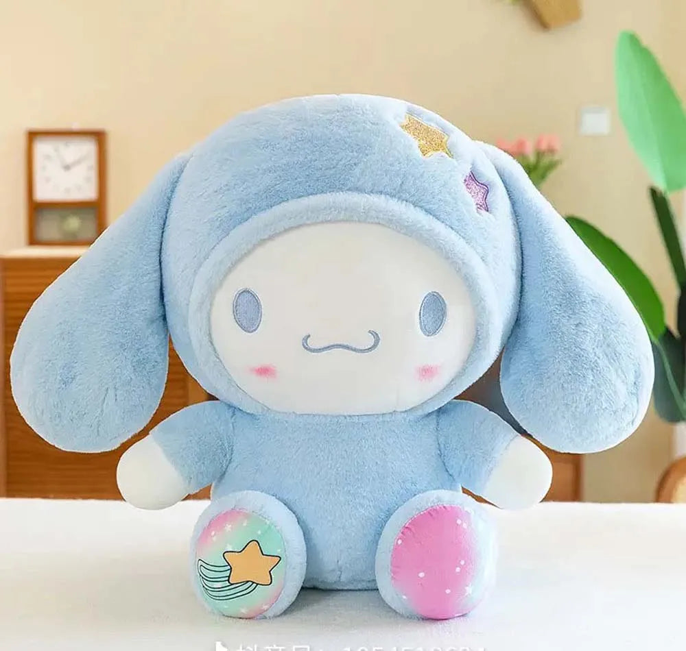 25Cm Kawaii Sanrio Plush Doll Toy Cute Hello Kitty Cinnamoroll My Melody Kuromi Pochacco Lovely Anime peluche Toys Gift For Kids