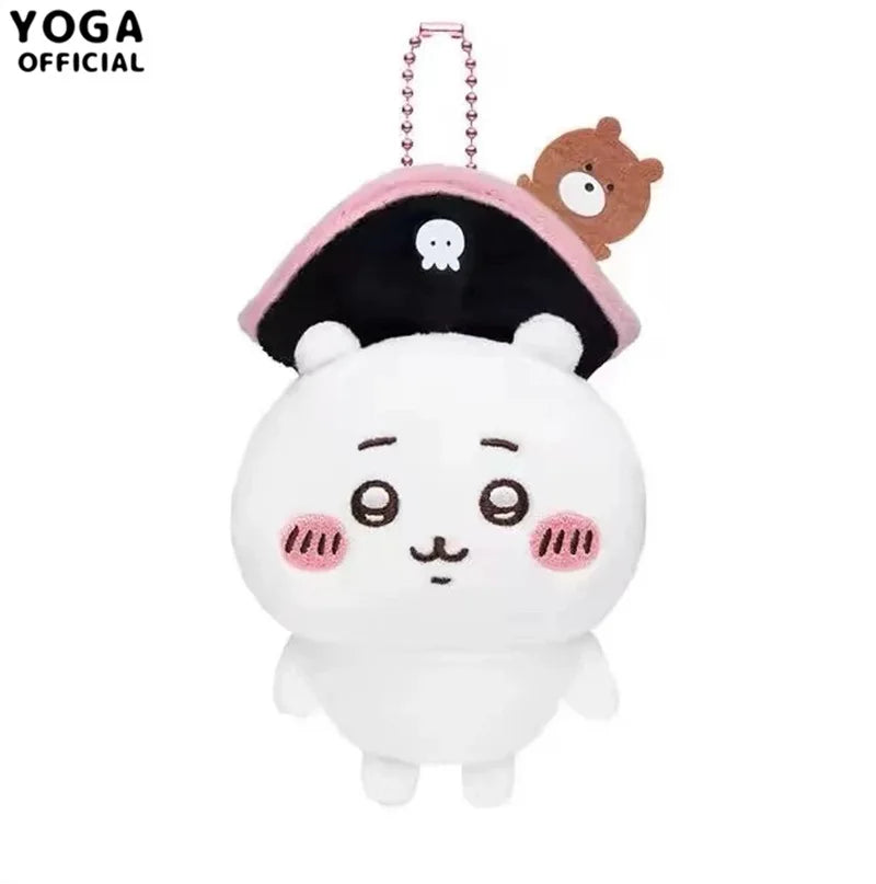 Kawaii Chiikawa Hachiware Plush Toy Usagi Cute Anime Pirate Series Girl Cartoon Backpack Pendant Doll Girl Holiday Gift