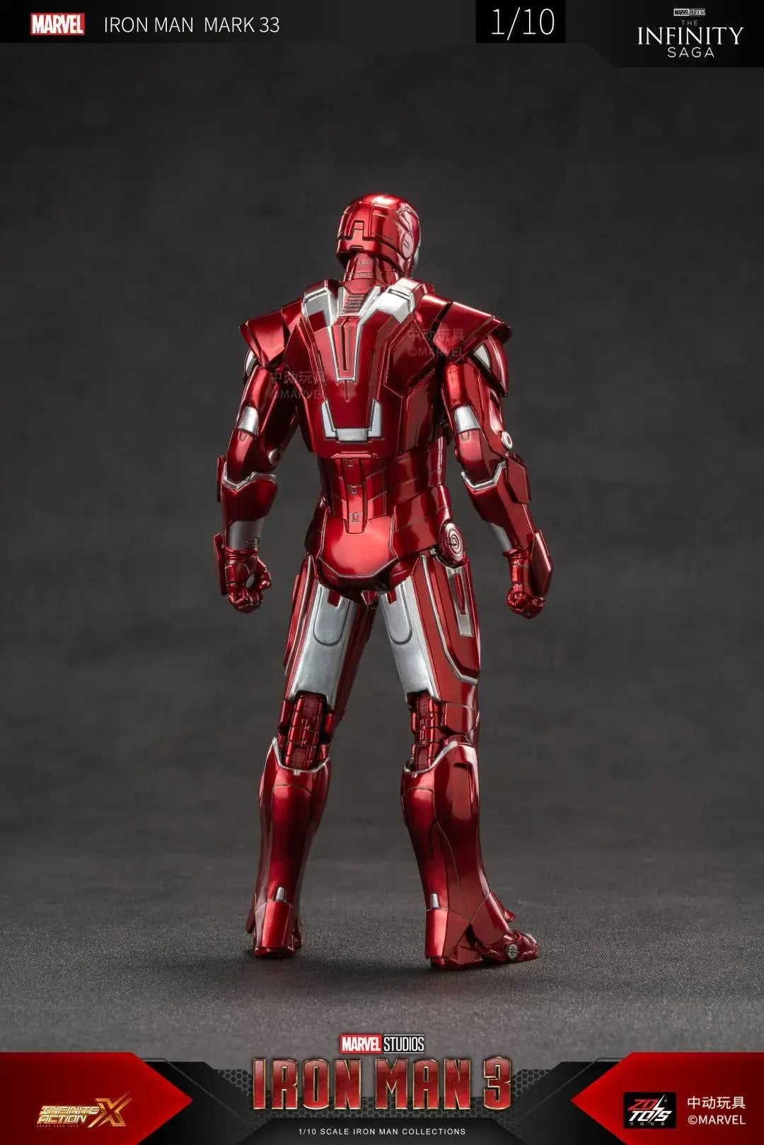 ZD Toys Iron Man Series Blacklash Figures 1/10 MK33 MK39 MK17 MK21Action Figurines Movie Statue Model Adult Collect Gift