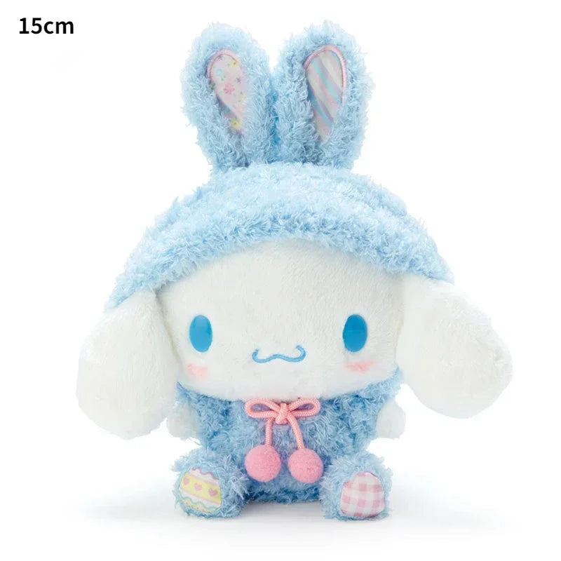 Sanrio Kuromi Cinnamoroll Melody Plush Toy Doll Anime Kawaii Doll Pendant Collection Children's Birthday Festival Gift
