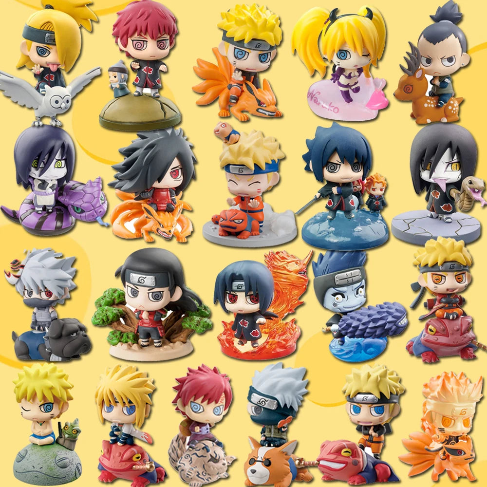 Naruto Shippuden Anime figure Model Sasuke kakashi Gaara Action Figurine PVC Statue Collectible Toy  Doll children gifts